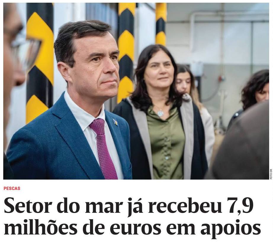 Setor do mar já recebeu 7,9 milhões de euros em apoios