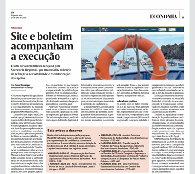Clipping 27/04/2026 - Jornal da Madeira